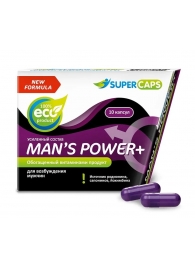 Возбуждающее средство для мужчин Mans Power plus - 10 капсул (0,35 гр.) +1 в подарок - SuperCaps - купить с доставкой в Люберцах