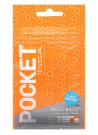 Карманный мастурбатор HEXA-BRICK - Tenga - в Люберцах купить с доставкой