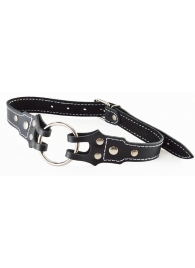 Кляп-рамка на ремешках с контрастной строчкой - Sitabella - купить с доставкой в Люберцах