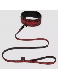 Стильный ошейник с поводком Reversible Faux Leather Collar and Lead - Fifty Shades of Grey - купить с доставкой в Люберцах