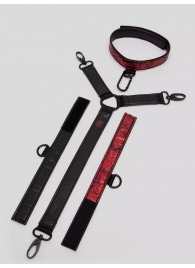 Ошейник с наручниками Reversible Faux Leather Collar and Wrist - Fifty Shades of Grey - купить с доставкой в Люберцах