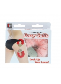 Металлические наручники с розовой меховой опушкой METAL HANDCUFF WITH PLUSH PINK - Dream Toys - купить с доставкой в Люберцах