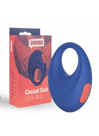 Синее эрекционное кольцо RRRING Casual Date Cock Ring - FeelzToys - в Люберцах купить с доставкой