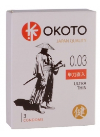 Ультратонкие презервативы OKOTO Ultra Thin - 3 шт. - Sitabella - купить с доставкой в Люберцах