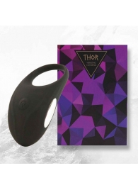 Черное эрекционное виброкольцо Thor Cockring - FeelzToys - в Люберцах купить с доставкой
