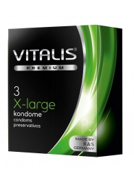Презервативы увеличенного размера VITALIS PREMIUM x-large - 3 шт. - Vitalis - купить с доставкой в Люберцах