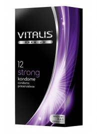 Презервативы с утолщённой стенкой VITALIS PREMIUM strong - 12 шт. - Vitalis - купить с доставкой в Люберцах