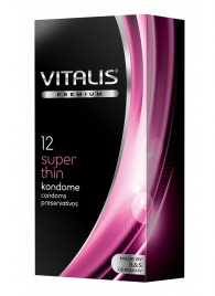 Ультратонкие презервативы VITALIS PREMIUM super thin - 12 шт. - Vitalis - купить с доставкой в Люберцах