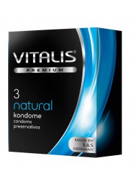 Классические презервативы VITALIS PREMIUM natural - 3 шт. - Vitalis - купить с доставкой в Люберцах