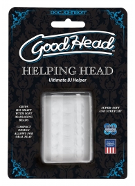 Прозрачный мастурбатор HELPING HEAD - Doc Johnson - в Люберцах купить с доставкой