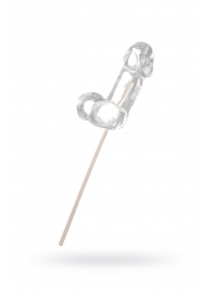 Прозрачный леденец в форме фаллоса со вкусом пина колады - Sosuчki - купить с доставкой в Люберцах