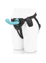 Голубая изогнутая насадка 6in Remote Control Ripple P-Spot G-Spot на черных трусиках - 16 см. - Pegasus - купить с доставкой в Люберцах