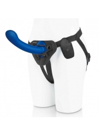 Синяя насадка Remote Control P-Spot G-Spot с черными трусиками - 20 см. - Pegasus - купить с доставкой в Люберцах