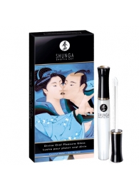 Возбуждающий блеск для губ с ароматом кокоса  Божественное удовольствие  - 10 мл. - Shunga - купить с доставкой в Люберцах