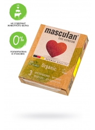 Экологически чистые презервативы Masculan Organic - 3 шт. - Masculan - купить с доставкой в Люберцах