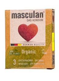 Экологически чистые презервативы Masculan Organic - 3 шт. - Masculan - купить с доставкой в Люберцах