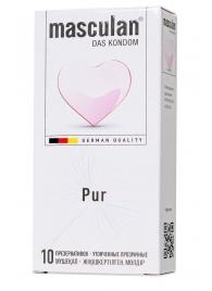 Супертонкие презервативы Masculan Pur - 10 шт. - Masculan - купить с доставкой в Люберцах