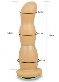 Телесная рельефная насадка Harness - 15,9 см. - LOVETOY (А-Полимер) - купить с доставкой в Люберцах