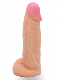 Телесная насадка на Harness с коннектором в ламинате - 20 см. - LOVETOY (А-Полимер) - купить с доставкой в Люберцах