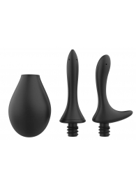 Черный анальный душ Nexus Anal Douche Set с 2 сменными насадками - Nexus Range - купить с доставкой в Люберцах
