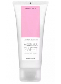 Смазка на водной основе Mixgliss Sweet с ароматом бабл-гам - 70 мл. - Mixgliss - купить с доставкой в Люберцах