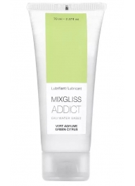 Смазка на водной основе Mixgliss Addict с ароматом цитруса - 70 мл. - Mixgliss - купить с доставкой в Люберцах