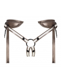 Бронзовый пояс для насадок Desirous Harness - Strap-on-me - купить с доставкой в Люберцах