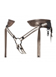 Бронзовый пояс для насадок Desirous Harness - Strap-on-me - купить с доставкой в Люберцах