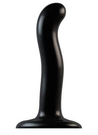 Черный фаллоимитатор-насадка Strap-On-Me P G spot Dildo size S - 16,4 см. - Strap-on-me - купить с доставкой в Люберцах