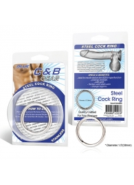 Стальное эрекционное кольцо STEEL COCK RING - 4.5 см. - BlueLine - в Люберцах купить с доставкой