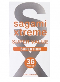 Ультратонкие презервативы Sagami Xtreme Superthin - 36 шт. - Sagami - купить с доставкой в Люберцах