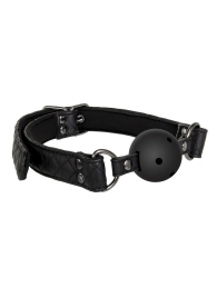 Черный кляп-шарик BALL GAG DIAMOND - Dream Toys - купить с доставкой в Люберцах