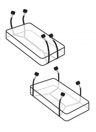 Фиксаторы для кровати WRAPAROUND MATTRESS RESTRAIN - Pipedream - купить с доставкой в Люберцах