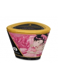 Массажная свеча Rose Petals с ароматом розы - 170 мл. - Shunga - купить с доставкой в Люберцах
