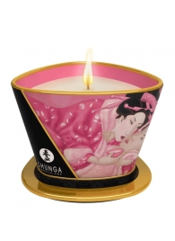Массажная свеча Rose Petals с ароматом розы - 170 мл. - Shunga - купить с доставкой в Люберцах