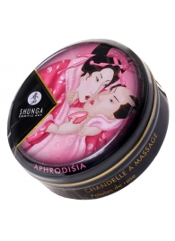 Массажная свеча Rose Petals с ароматом розы - 30 мл. - Shunga - купить с доставкой в Люберцах