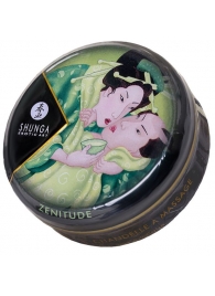 Массажная свеча Exotic Green Tea с ароматом зелёного чая - 30 мл. - Shunga - купить с доставкой в Люберцах