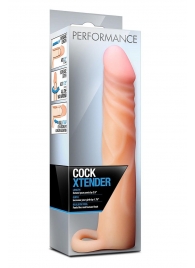 Телесная насадка на пенис Cock Xtender - 17,7 см. - Blush Novelties - в Люберцах купить с доставкой