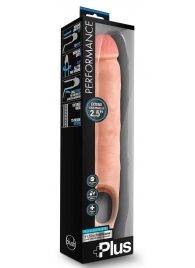Телесная насадка-удлинитель 11.5 Inch Silicone Cock Sheath Penis Extender - 29,2 см. - Blush Novelties - в Люберцах купить с доставкой
