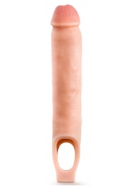 Телесная насадка-удлинитель 11.5 Inch Silicone Cock Sheath Penis Extender - 29,2 см. - Blush Novelties - в Люберцах купить с доставкой