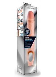 Телесная насадка на пенис 10 Inch Cock Sheath Extender - 25 см. - Blush Novelties - в Люберцах купить с доставкой
