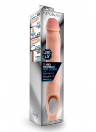 Телесная насадка на пенис 11.5 Inch Cock Sheath Penis Extender - 29,2 см. - Blush Novelties - в Люберцах купить с доставкой