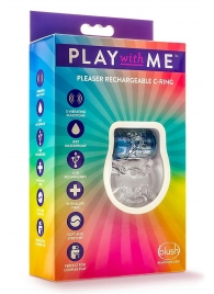 Фиолетовое эрекционное виброкольцо Pleaser Rechargeable C-Ring - Blush Novelties - в Люберцах купить с доставкой