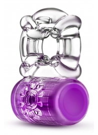 Фиолетовое эрекционное виброкольцо Pleaser Rechargeable C-Ring - Blush Novelties - в Люберцах купить с доставкой