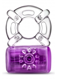 Фиолетовое эрекционное виброкольцо One Night Stand Vibrating C-Ring - Blush Novelties - в Люберцах купить с доставкой