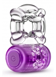 Фиолетовое эрекционное виброкольцо One Night Stand Vibrating C-Ring - Blush Novelties - в Люберцах купить с доставкой