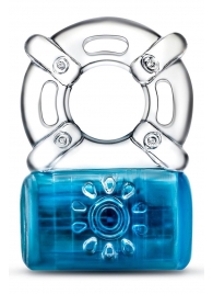Синее эрекционное виброкольцо One Night Stand Vibrating C-Ring - Blush Novelties - в Люберцах купить с доставкой