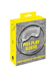 Прозрачная насадка на пенис Piss Play Sleeve для игр с мочеиспусканием - Orion - купить с доставкой в Люберцах