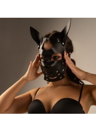 Черная маска  Собака  с ушками - Crazy Handmade - купить с доставкой в Люберцах