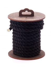 Черная хлопковая веревка для бондажа на катушке - 5 м. - Crazy Handmade - купить с доставкой в Люберцах